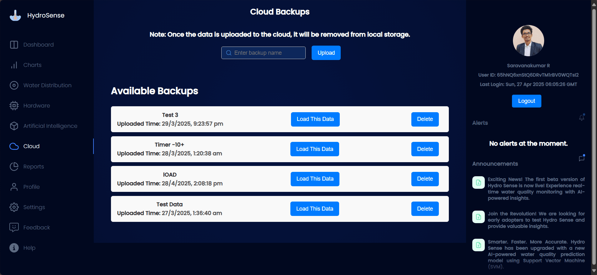 Backup Data