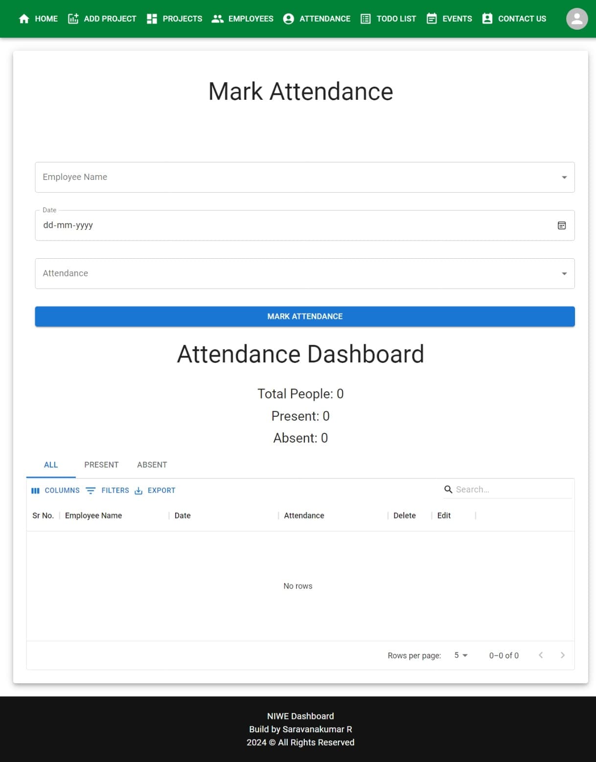 Add/View Attendance