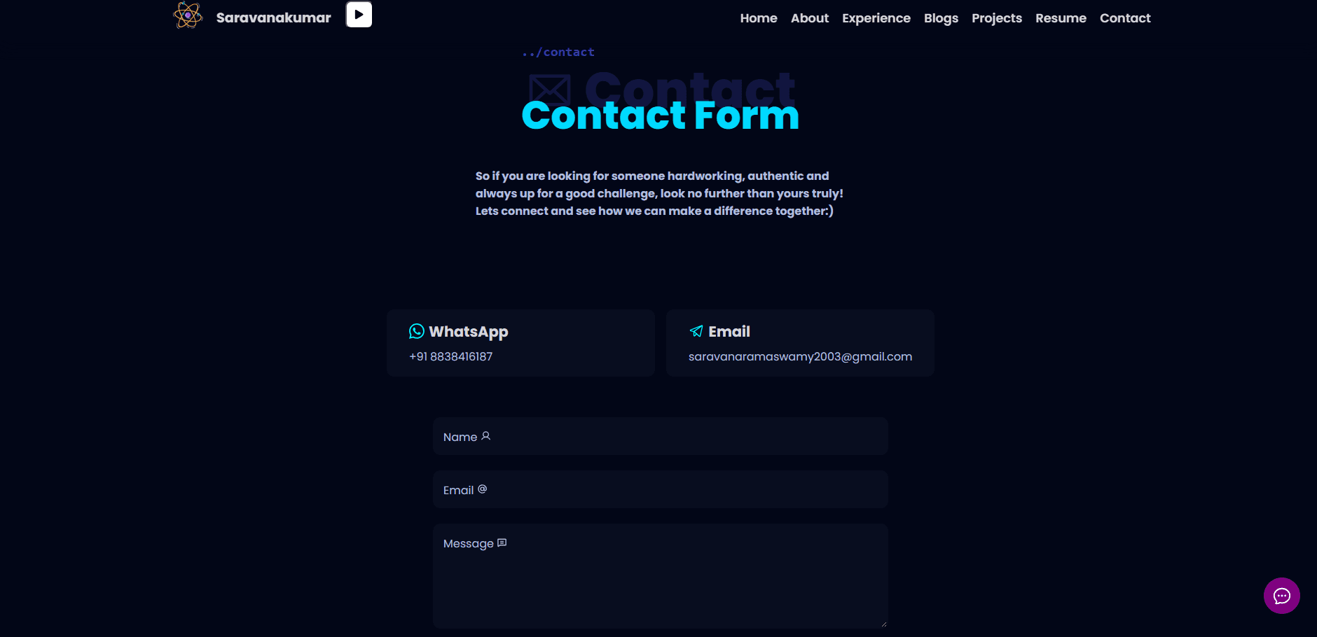 Contact Page